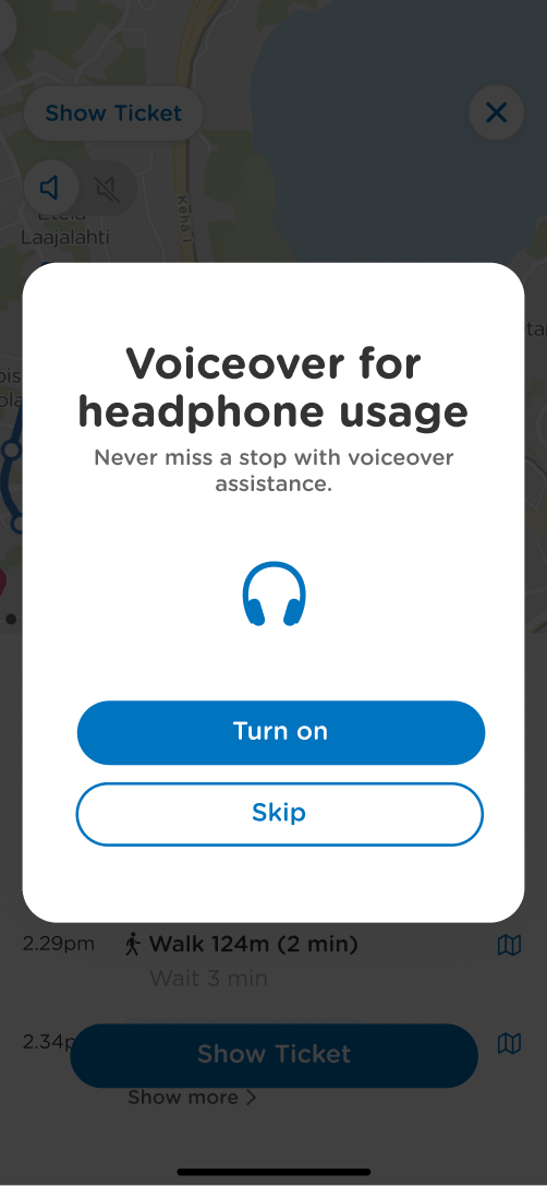 Eyes-free audio updates